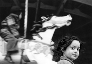 Gypsy Girl at the Carousel, Coney Island, 1949 by Harold Feinstein haroldfeinstein.com